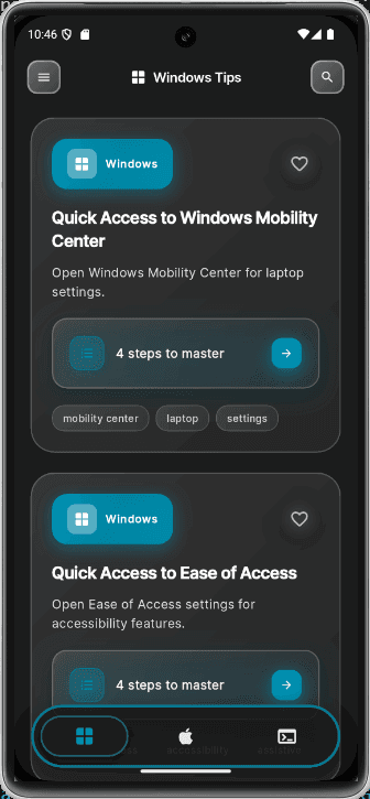 TechTips screen 1